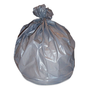 Heritage Linear Low-density Can Liners, 56 Gal, 1 Mil, 45" X 55", Gray, 100-carton freeshipping - TVN Wholesale